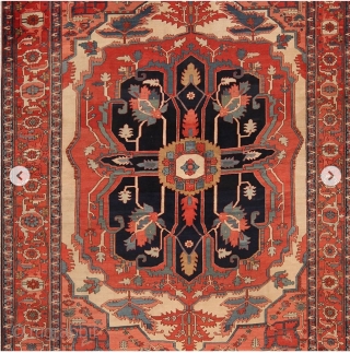 All these magnificent antique Persian Heriz / Serapi rugs are part of our October 15 auction. If you want a breathtaking piece, at a fraction of the retail price, this is one  ...