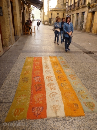 A mysterious kilim sourced in Afghanistan, but from the colours and design, we venture to say it could be Iranian, perhaps from Yazd? Opinions regarding origin welcomed. Nice shinny wool, made in  ...