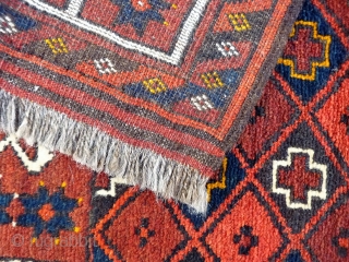 Turkoman Kizil Ayak.  A cute prayer rug with nice wool, full pile and checkered central field. Mint condition with full pile. 122x68cms (A1812020).

Please get in touch or buy this rug online  ...