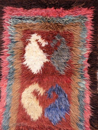 A great julkhir woven by Uzbek weavers in Afghanistan. The central field is occupied by enormous botehs. 258x103 cms. 1950S, (A1802027).

Please get in touch or you can buy this rug directly from  ...