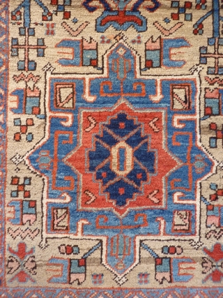 An atractive Karaja rug from North West Iran that combines undyed and dyed areas. Full pile and in good condition. 183x94 cms 1900s (A1712071),
Please get in touch or purchase this rug directly  ...