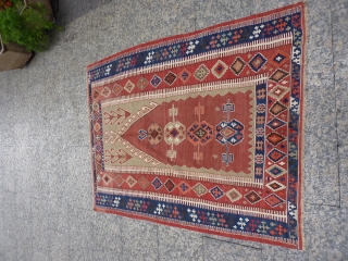 Anatolian kilim from the Obruk area, 19th century in tip-top condition, fine weave in all natural colours and closely following the traditional patterns from this area, normally these Anatolian kilims have endured  ...