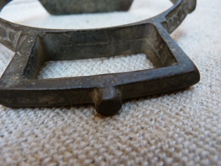 A pair of horse stirrups from Iran. Ideal for a horse trapping exhibition. Great patina, they look quite old. Left them as I found them, with the mud and dust, and perhaps  ...