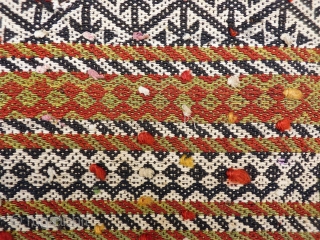 A finelly and superbly woven Qashqai saddlebag woven with warp float patterning. In good original condition, with some staining and repair. 129x73cms. (AT1705169)

Please get in touch or you can buy this rug  ...