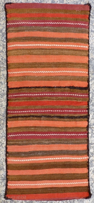 A well woven Belouch saddlebag with natural dyes and in mint condition. 140x58 cms. (AT1806731)                  