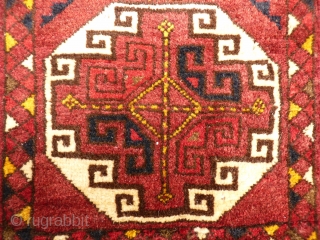 Uzbek mafrash panel. Soft glossy wool, thick pile. 96x42 cms                       