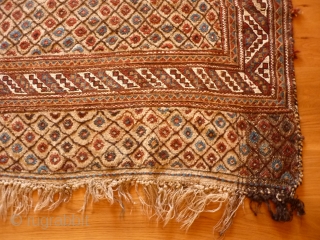 Southern Iran, Arab Laberduni kilim, 225x171, all natural colours from about 1910, excellent original condition.                  