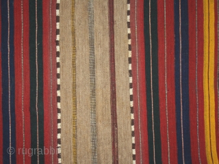 Long sofreh cod. 0412. Wool and camel hair. Early 20th. century. Persia. Dimension cm. 86 x 285.                