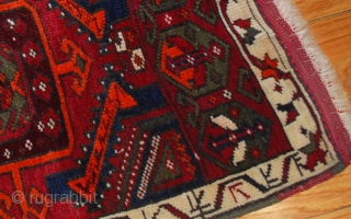 Handmade antique collectible Turkish Yastik rug 2' x 3,6' (61cm x 110cm) 1890s - 1B487                  