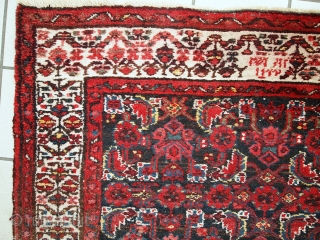 #1C448  hand made antique Persian Malayer runner 3.5' x 13.5' ( 108cm x 412cm ) 1920.C                