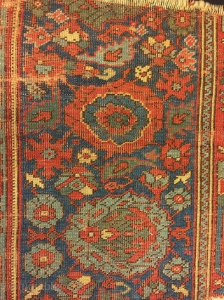 18 th century usak rug fragment ,177 x 85 cm                       