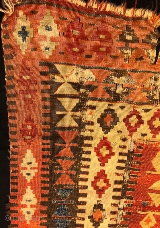 mid.19 th centuri anatolian obruk prayer kilim .160 x 120 cm                      