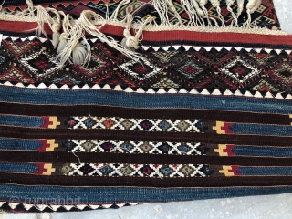 Antique anatolan kurdish kilim pure wool natural color 

in perfect condition 356 x 78 cm                  