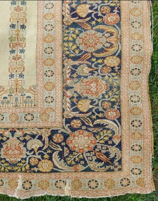 19th. Century Bursa Prayer Rug size:136 x 173 cm                        