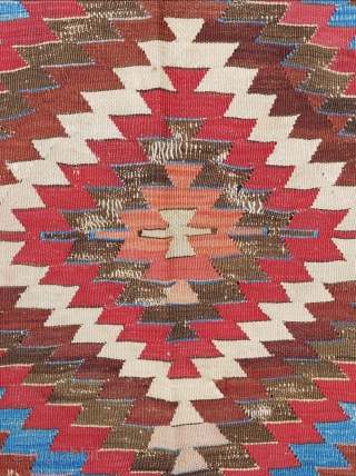 19th.Century Central Anatolia Sivrihisar Kilim size: 173 x 412 cm                       