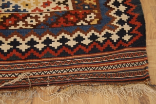 qashqai kilim made around 1920s all  vegetable collors good condition                      