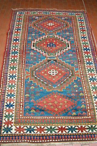 Kazak rug  Size cm. 210*130 
Good condition
p.cat                         