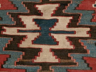 Shasavan Kilim - End XIX century

Natural colour

size cm. 240*145 with  old restorations

                    