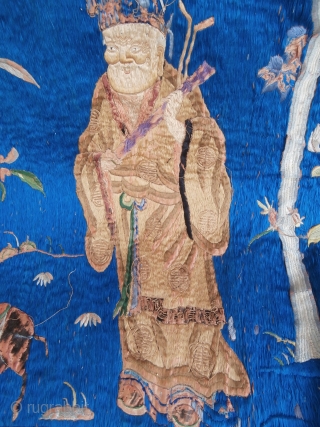 Old China Silk Textile "four season"
size cm. 140*70                         