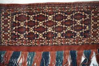 Turkmen Aksu gul torba 1920, very good condition but need to be streached.
size is 80 x 36 cm               