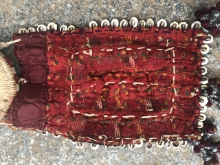 Banjara gala of head pot holder decoration  from Bellary district of Karnataka India 1900 c..the size of gala is 10 inches X 7 inches and the small part is 4 inches  ...