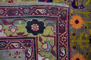 Here is an amazing and super rare 100%silk Farahan Poshti that measures 2x2.11 in size.  Silk Farahan carpets are extremely rare and highly sought after by tribal and Persian rug collector.  ...