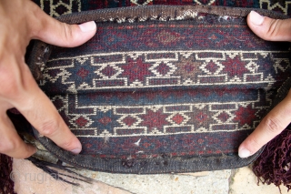 This is a Baluch double sided Chanteh woven during the beginning if the 20th Century circa 1900-1920.  ITs in perfect full pile condition with its original tassels and is made using  ...