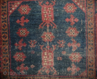 central asian khirgiz main carpet, single wefted, 19th century. unwashed.                       