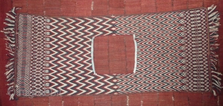 antique tibetan split ply textile (not woven on a loom, so it is weftless). these textiles are not really uncommon but it seems that they were never produced in great number. mostly  ...