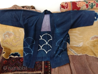 very nice japanese fisherman coat early 20th c small price great charisma..                     