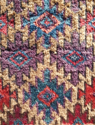 Classic Sistan Baluch balischt (19x32”). Circa 1870. Absolute best color and wool. Sourced from the “king” of this type of Baluch, back in the day. Nearly impossible to photograph. Will not disappoint!  ...
