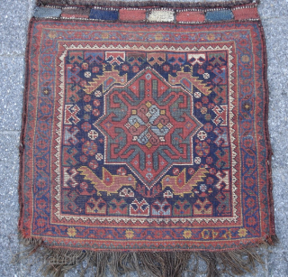 Very nice antique bag face, Khamseh? 66x67cm                          