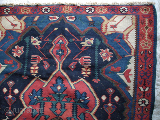 Old Bijar/Senneh kelim. Beautiful saturated colors, in good condition considering its age.

166cm x 111cm                   