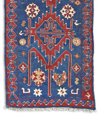 Avar kilim, 530x135 cm, early 20th century, Daghestan, wool on wool, bold, graphic/archaic drawing, strong weave, deep colors, perfect, original condition. More beauties on sale: http://rugrabbit.com/profile/5160
       