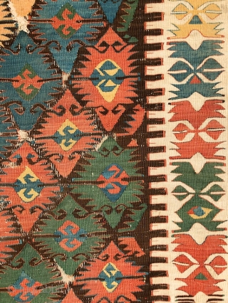 "The details are not the details, they make the design" - Charles Eames Joyfully drawn kilim, most probably a divan cover, Central Anatolia/Konya region, mid. 19th century more beauties: http://rugrabbit.com/profile/5160   