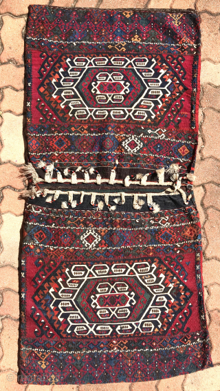 Complete Anatolian heybe, 163 x 76 cm, excellent condition, good colours, no repairs evident (T035) Email: peparethos@xsmail.com                