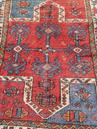 A small-format, double-niche village Kozak prayer rug. Early 20th century. Restored 
Size 125x90cm 

                   