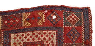 Antique Verneh Kilim fragment (right panel) Some wear (see photos) Wonderful colors
Size: 280x100cm                    