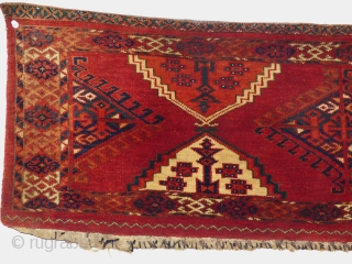 Turkman Torba. Einde van de 19de eeuw. Perfecte staat and all natural color's. Maat: 138cm x 35 cm               