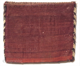 Bachtiari Sumak chanteh around 1920. Perfect natural colors and condition. Wool on wool. Size: 27 x 32 cm               