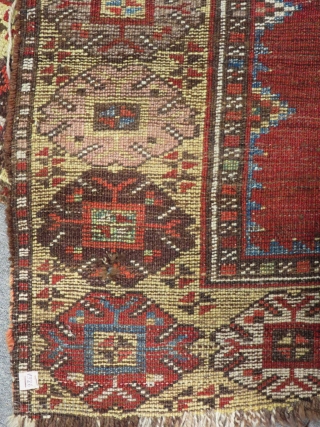 Early 19th Century Central Anatolian Karaman Prayer Rug Size.148x96cm                        