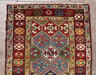 Antique Persian Kurdish Rug Circa 1870.80 Size.190x125 Cm                         