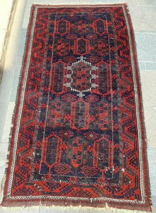 Antique Timuri Baluch Rug Size 215x125Cm                           