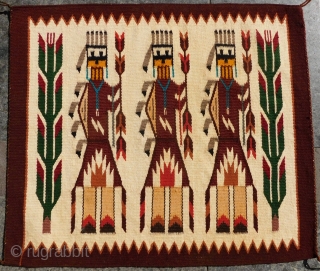 Small Navaho Kilim Size 56X50 Cm                           