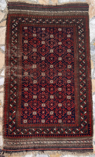 Antique Baluch Rug Size 120x75 Cm                           