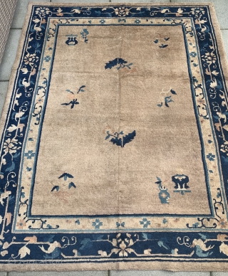  Late19th Century  Chinese rug
Measuring 5’10 x 4’8”
Mint Condition                       