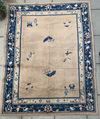  Late19th Century  Chinese rug
Measuring 5’10 x 4’8”
Mint Condition                       