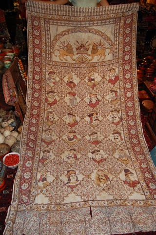 Very NIce rare 19th Century Persian kalamkar, in great condition, only in one or two areas, its un stiched but very easy to stich it back, the sceen in the return if  ...