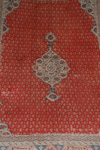 Beautiful Old persian Kalamkar piece, in great condition, very long piece and very good colour and nice designe, size is more than 3 meter long.        