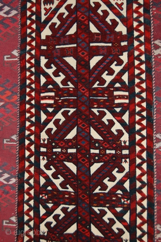 Beautiful old 19th century Turkmen tent band in beautiful condition, all good colours, the size is 13 meters, very fine piece, these are very rare to find now, it is a complet  ...